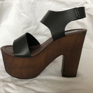 Steve Madden Wood Platform Heels